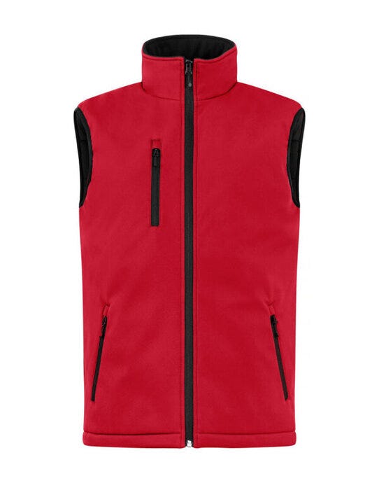 Clique Padded Softshell Vest - Red