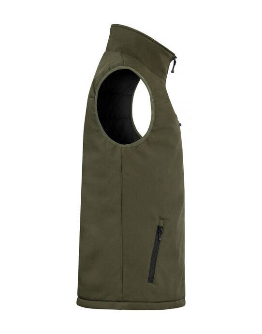Clique Padded Softshell Vest - Fog Green
