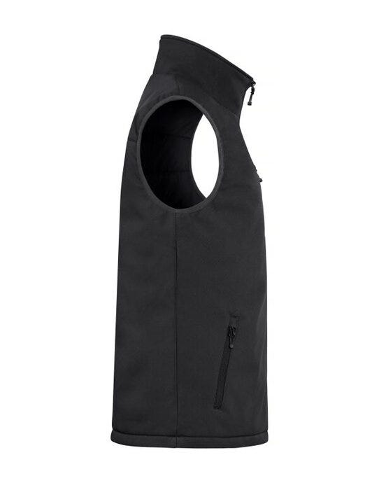 Clique Padded Softshell Vest - Black