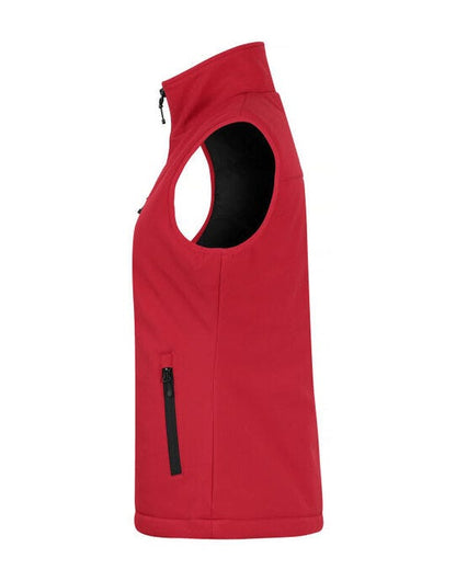 Clique Ladies Padded Softshell Vest - Red