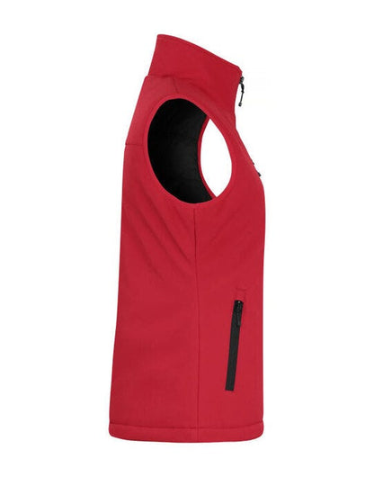 Clique Ladies Padded Softshell Vest - Red