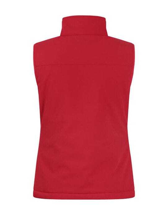 Clique Ladies Padded Softshell Vest - Red