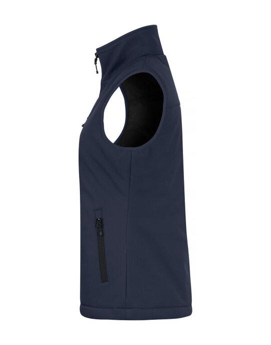 Clique Ladies Padded Softshell Vest - Dark Navy