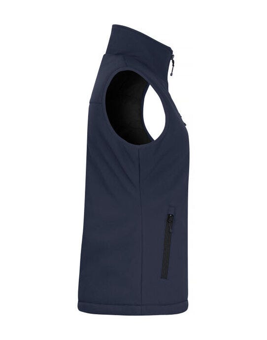 Clique Ladies Padded Softshell Vest - Dark Navy