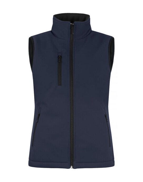 Clique Ladies Padded Softshell Vest - Dark Navy