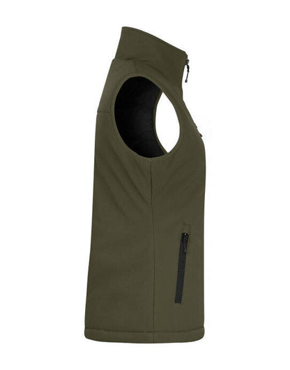 Clique Ladies Padded Softshell Vest - Fog Green