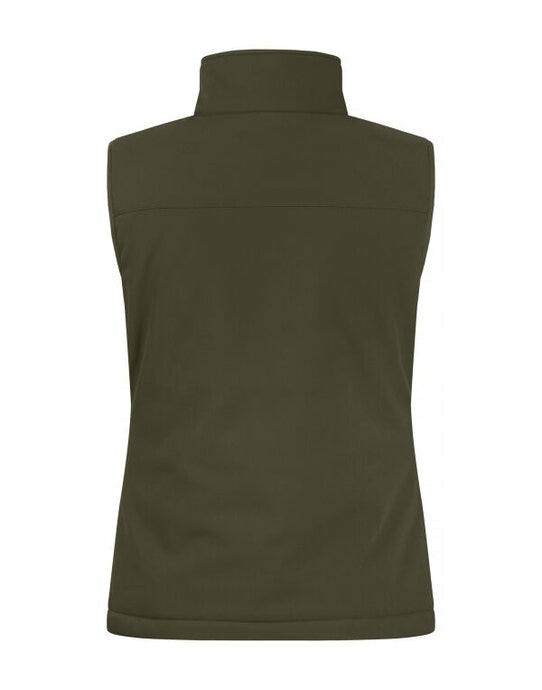 Clique Ladies Padded Softshell Vest - Fog Green
