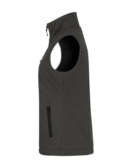 Clique Ladies Padded Softshell Vest - Dark Grey