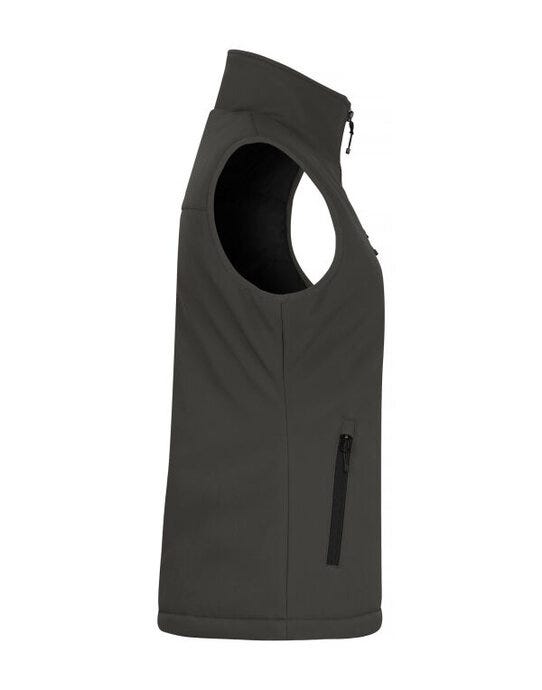 Clique Ladies Padded Softshell Vest - Dark Grey