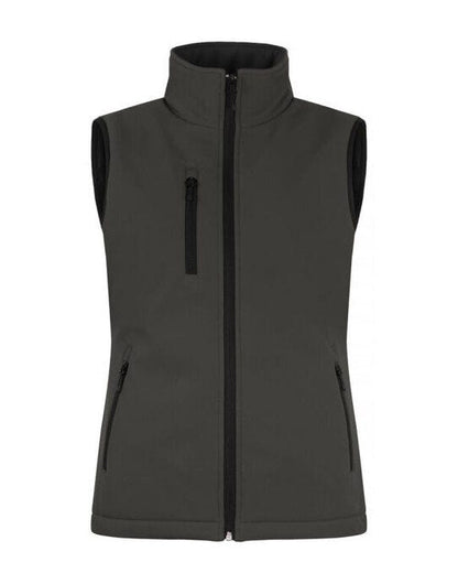 Clique Ladies Padded Softshell Vest - Dark Grey