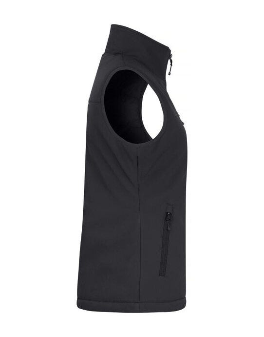 Clique Ladies Padded Softshell Vest - Black