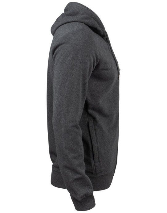 Clique Premium OC Full Zip Hoody - Anthracite Melange