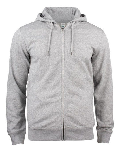 Clique Premium OC Full Zip Hoody - Grey Melange