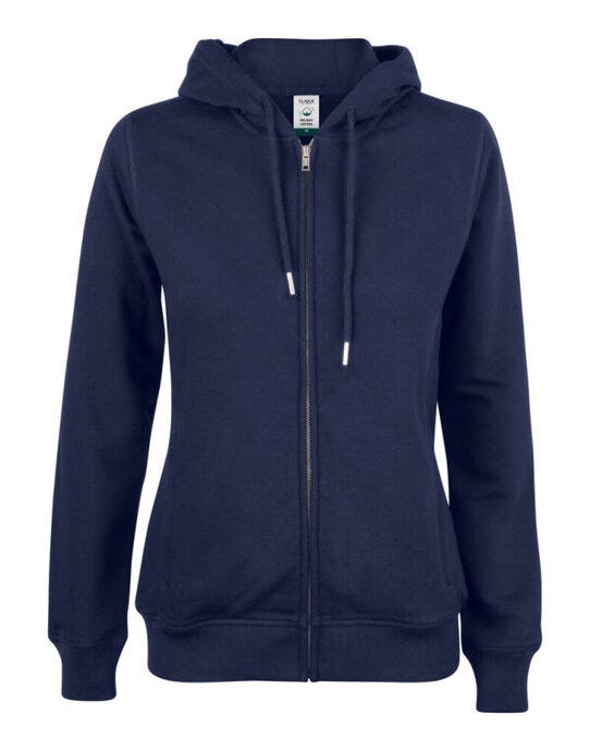Clique Ladies Premium OC Full Zip Hoody - Dark Navy