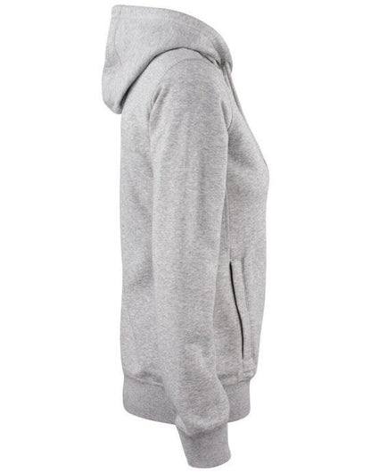 Clique Ladies Premium OC Full Zip Hoody - Grey Melange