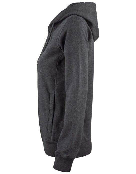 Clique Ladies Premium OC Full Zip Hoody - Anthracite Melange