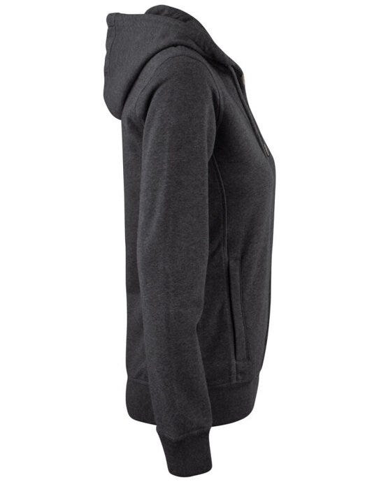 Clique Ladies Premium OC Full Zip Hoody - Anthracite Melange