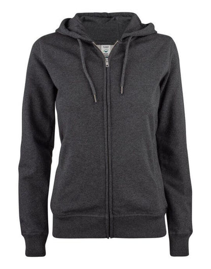 Clique Ladies Premium OC Full Zip Hoody - Anthracite Melange