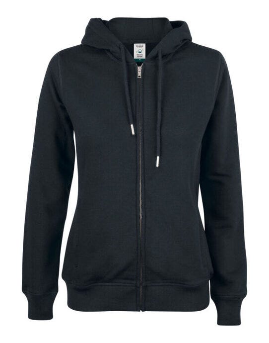 Clique Ladies Premium OC Full Zip Hoody - Black