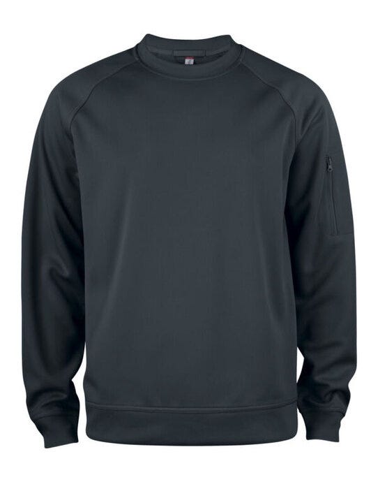 Clique Basic Active Roundneck - Black