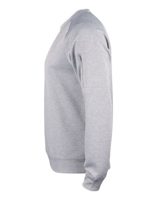 Clique Basic Active Roundneck - Grey Melange