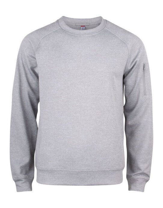 Clique Basic Active Roundneck - Grey Melange