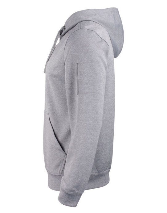 Clique Basic Active Hoody - Grey Melange