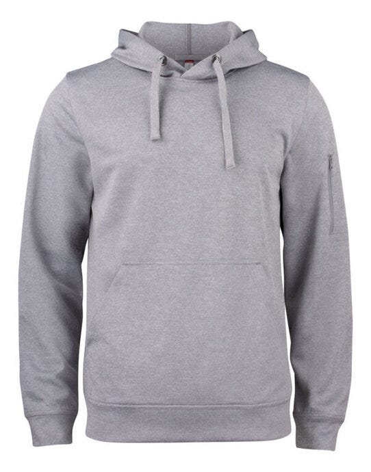 Clique Basic Active Hoody - Grey Melange