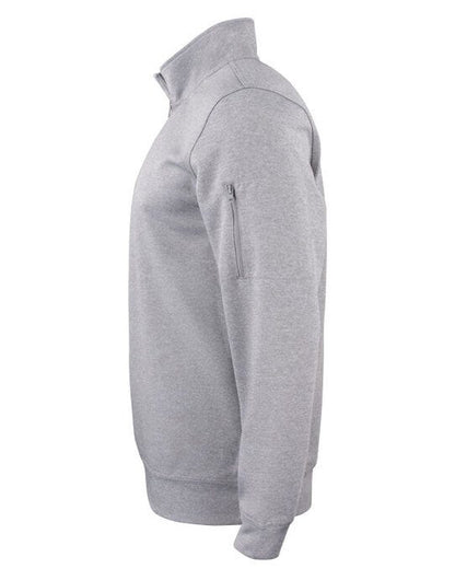 Clique Basic Active Half Zip - Grey Melange