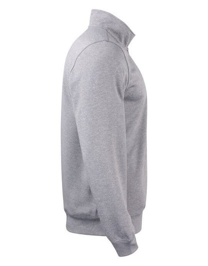 Clique Basic Active Half Zip - Grey Melange