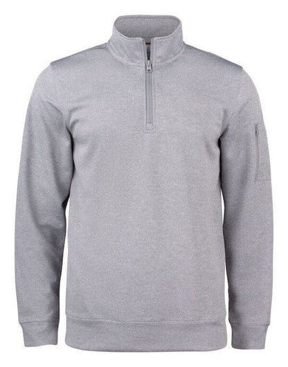 Clique Basic Active Half Zip - Grey Melange