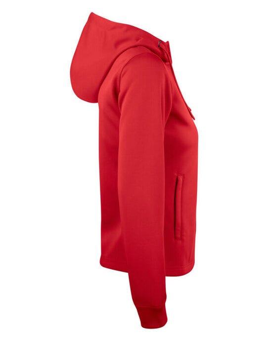 Clique Ladies Basic Active FZ Hoody - Red