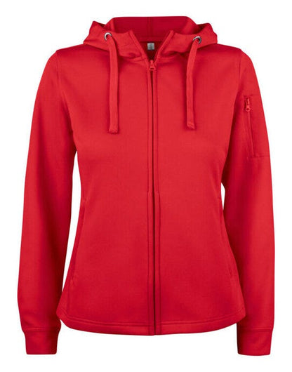 Clique Ladies Basic Active FZ Hoody - Red