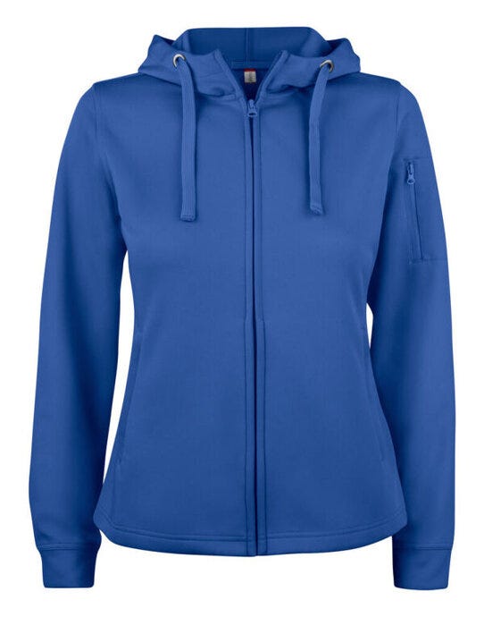 Clique Ladies Basic Active FZ Hoody - Royal Blue