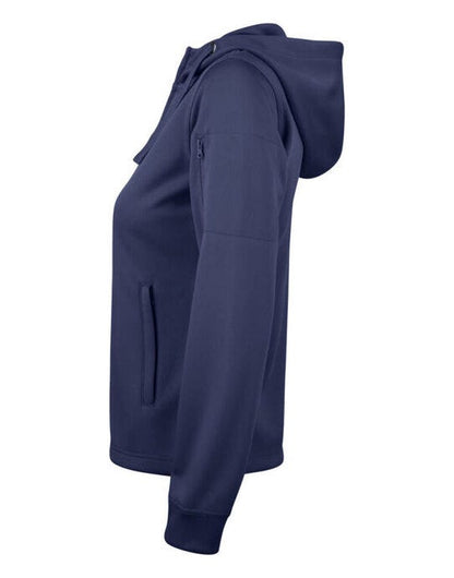 Clique Ladies Basic Active FZ Hoody - Dark Navy