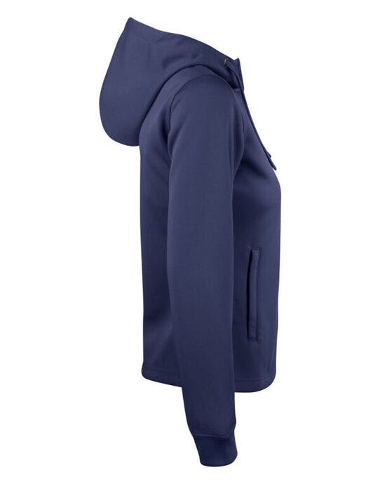 Clique Ladies Basic Active FZ Hoody - Dark Navy