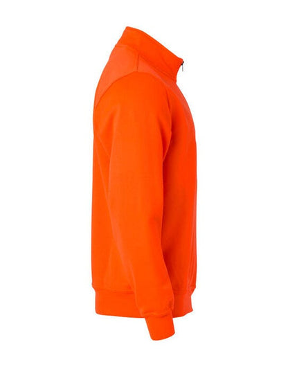 Clique Basic Half Zip - Visibility Orange