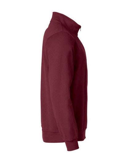 Clique Basic Half Zip - Burgundy