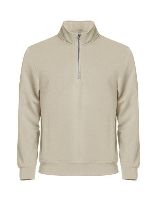 Clique Basic Half Zip - Light Khaki