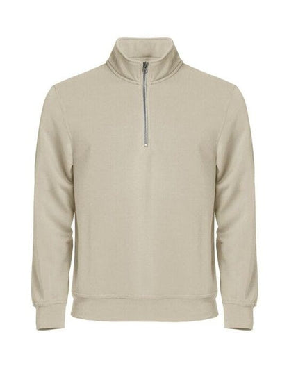 Clique Basic Half Zip - Light Khaki