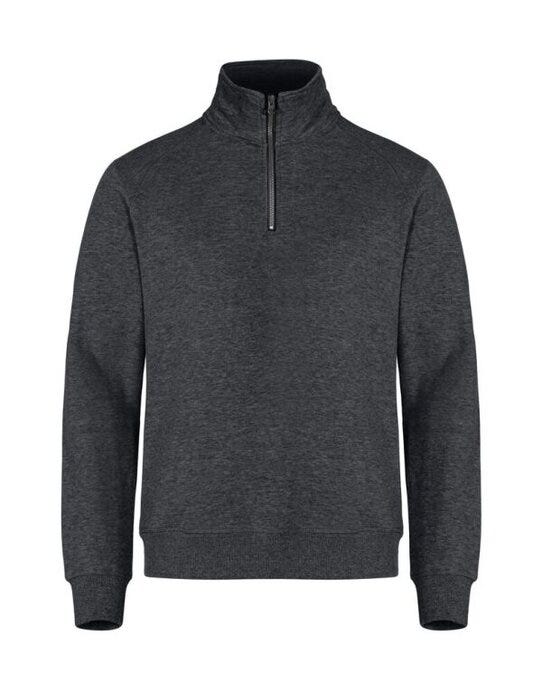 Clique Basic Half Zip - Anthracite Melange