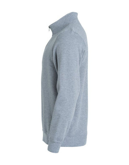 Clique Basic Half Zip - Grey Melange