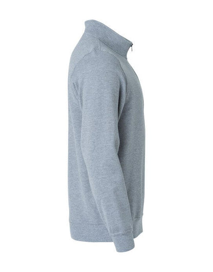 Clique Basic Half Zip - Grey Melange