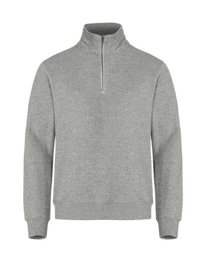 Clique Basic Half Zip - Grey Melange