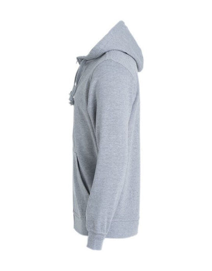 Clique Basic Hoody Full Zip Men's - Grey Melange