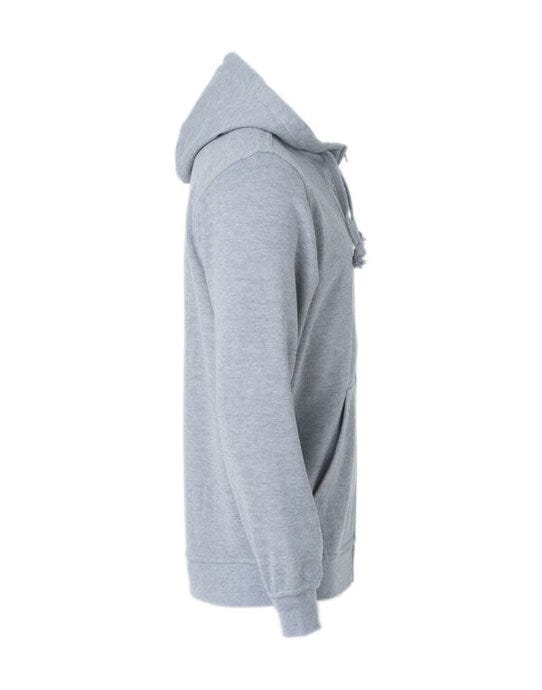 Clique Basic Hoody Full Zip Men's - Grey Melange