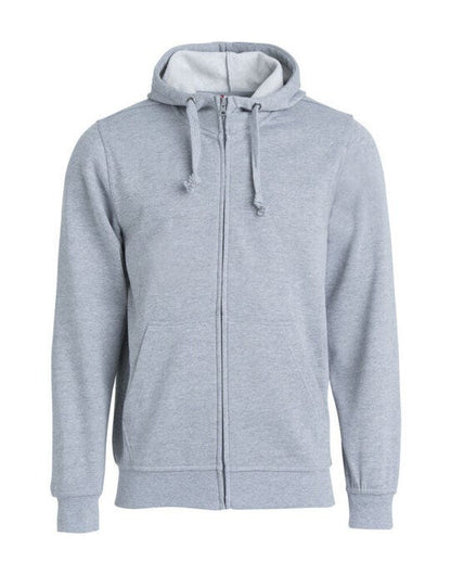 Clique Basic Hoody Full Zip Men's - Grey Melange