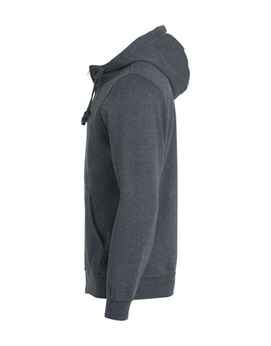 Clique Basic Hoody Full Zip Men's - Anthracite Melange