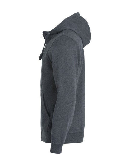 Clique Basic Hoody Full Zip Men's - Anthracite Melange