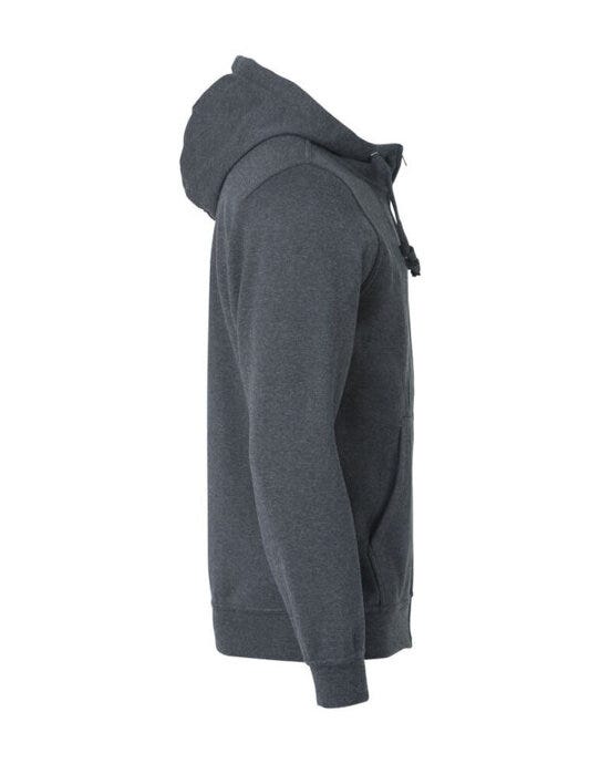 Clique Basic Hoody Full Zip Men's - Anthracite Melange